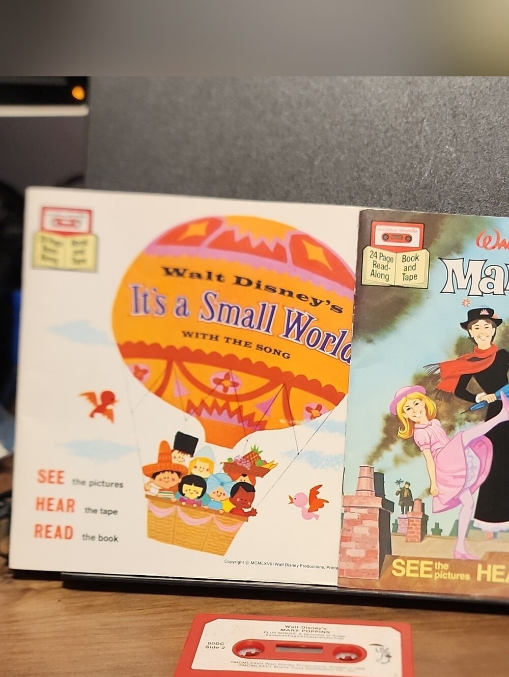 Disney It's a Small World & Mary Poppins Wall Art - White, Orange & Yellow